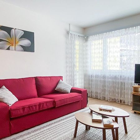 Zentrale Wohnung In St. Moritz Mit Grossem Balkon Zewnętrze zdjęcie