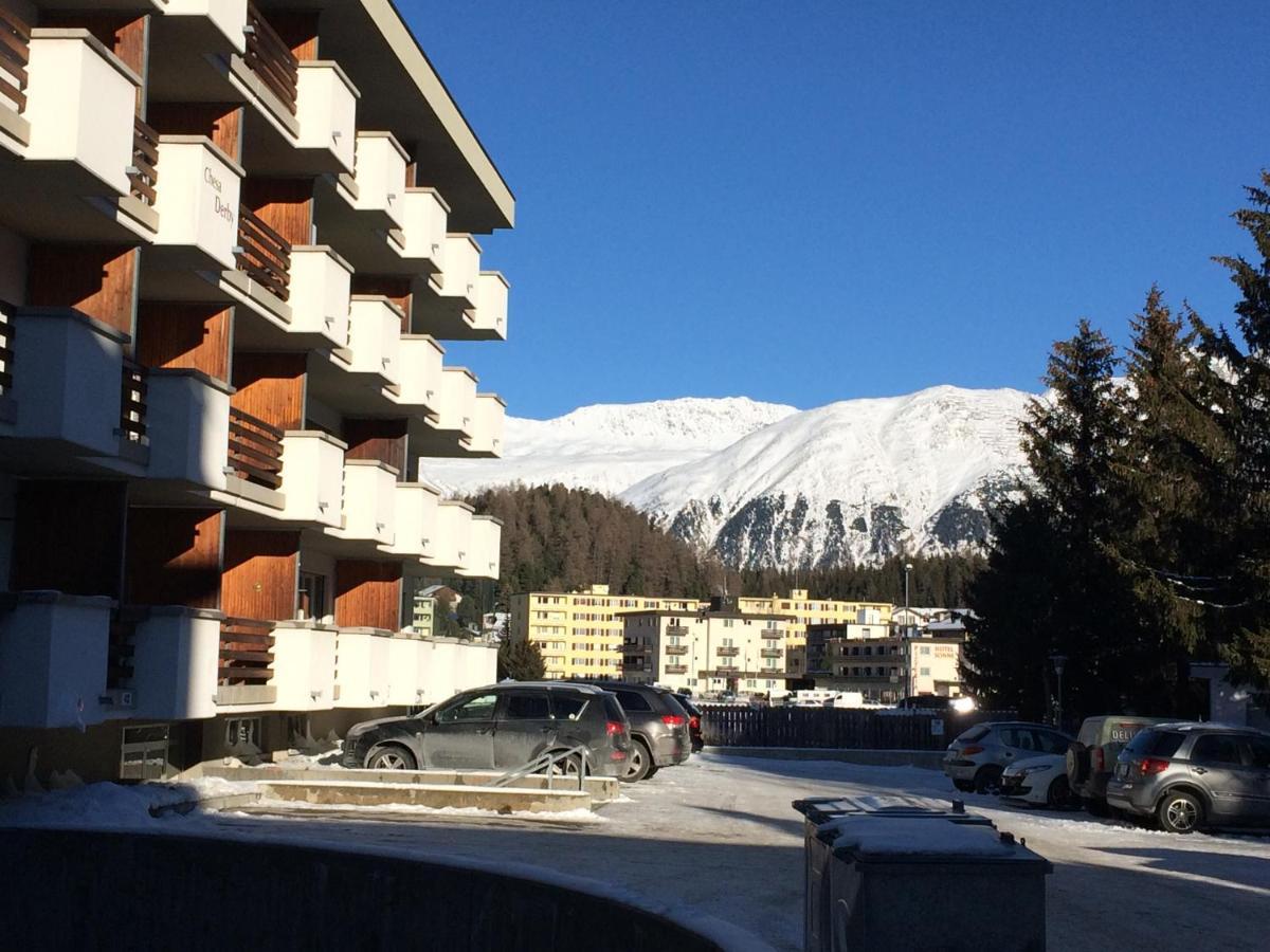 Zentrale Wohnung In St. Moritz Mit Grossem Balkon Zewnętrze zdjęcie